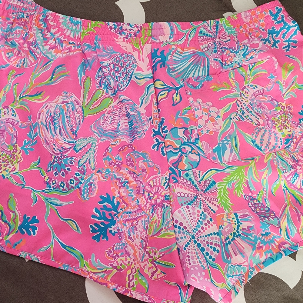 Lilly Pulitzer Vibrant Pink Athletic Shorts - Picture 6 of 6
